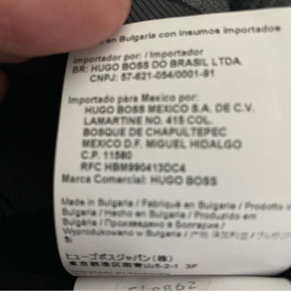 Hugo Boss Tess Beilla The James Check 100% Wool Blazer Jacket Men's Regular 44R - Picture 14 of 14